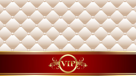VIP invitation card with golden luxury background. Vector illustration EPS10のイラスト素材