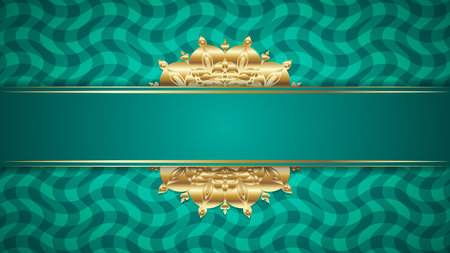 Elegant background with golden ornament and place for your text.のイラスト素材