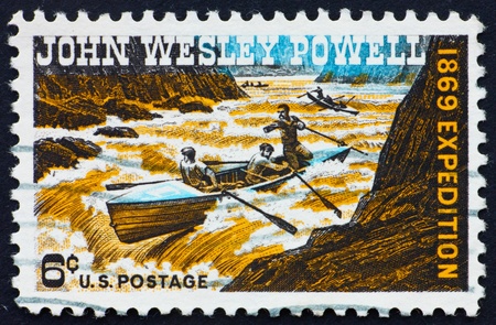 UNITED STATES OF AMERICA - CIRCA 1969: a stamp printed in the United States of America shows John...