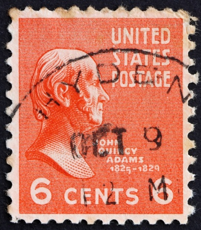UNITED STATES OF AMERICA - CIRCA 1938: a stamp printed in the United States of America shows John...