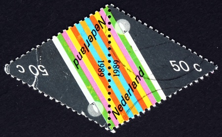 NETHERLANDS - CIRCA 1989: a stamp printed in the Netherlands shows Candle, Christmas, circa 1989のeditorial素材