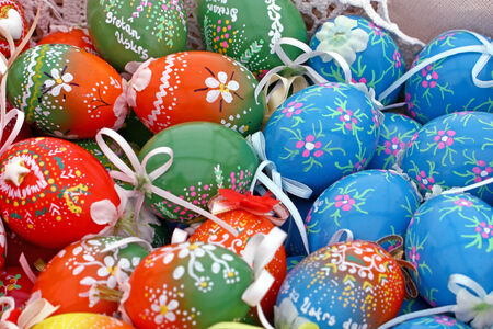 Painted eggs  hand made on local market