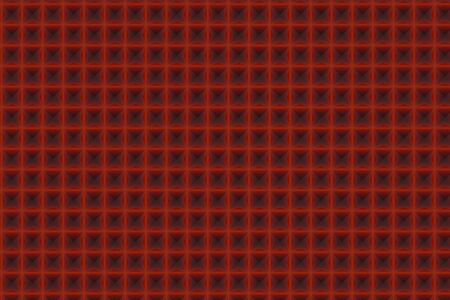 Abstract geometric pattern of red pyramids, 3D renderingの写真素材
