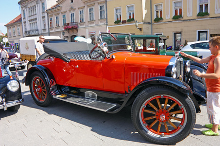 CROATIA SAMOBOR, 17 JULY 2011: Dodge Brothers Roadster classic car from 1924 , ''14. Oldtimer Rally'' in Samobor, Croatiaのeditorial素材