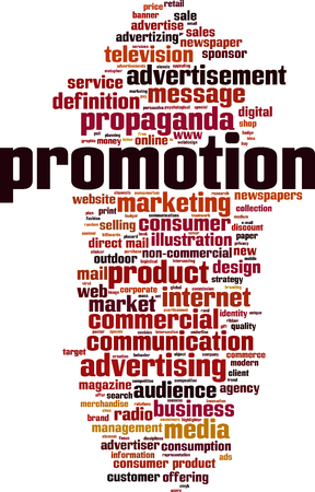 Promotion Word Cloud Concept Vector Illustration Tasmeemme Com