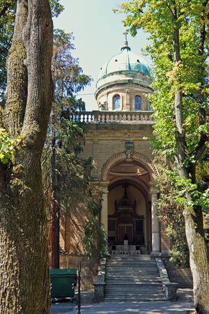 ZAGREB, CROATIA - AUGUST 21, 2012: Mirogoj cemetery grave of Stjepan Radic. The Mirogoj cemetery is a cemetery park, one of the most notable sites of Zagreb, Croatiaのeditorial素材
