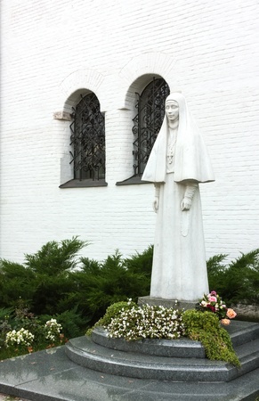 Monument to grand duchess Elizabeth Fedorovne - grand daughters of queen Victoriaの写真素材