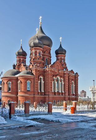 Dormition Cathedral in Tula city in Russia の写真素材