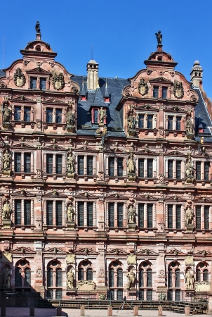 Heidelberg Castle is a famous ruin in Germany and landmark of Heidelberg.のeditorial素材