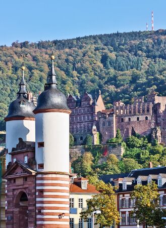 Heidelberg Castle is a famous ruin in Germany and landmark of Heidelberg.のeditorial素材