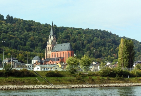 Oberwesel is a historical town on the Middle Rhineのeditorial素材