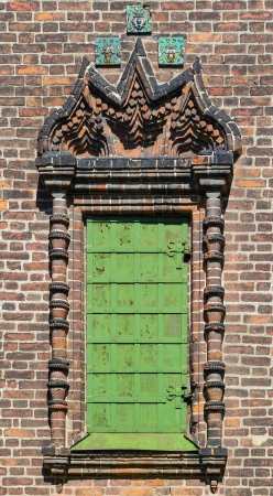 window platband of St. John the Baptist Church in Yaroslavl, Russiaの写真素材