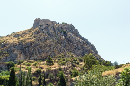 Palamidi is a fortress in the town of Nafplio in the Peloponnese, Greece  の写真素材