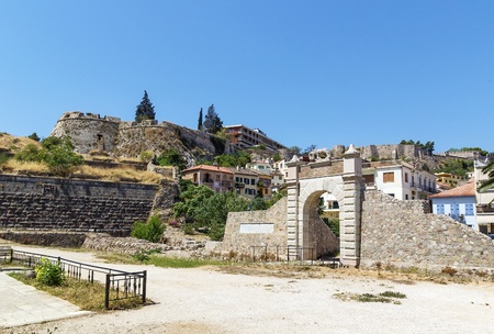 The Land Gate of Naplion constructed by Venetians, Greeceのeditorial素材