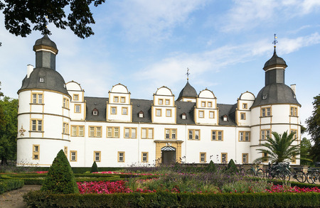 Neuhaus Castle, former residence of bishop princes, is quite a famous Renaissance castle in North Rhine-Westphaliaのeditorial素材