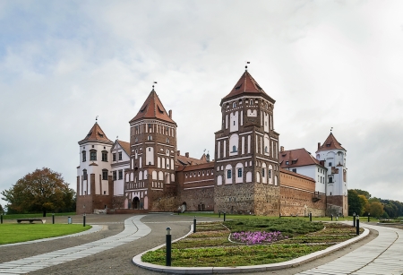 The Mirsky Castle Complex is a UNESCO World Heritage site in Belarus located in the town of Mirのeditorial素材