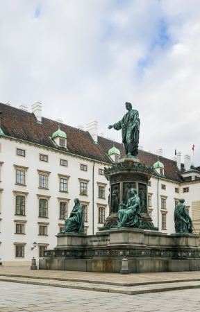 Monument To Emperor Franz 1 in front of Amalienburg in Hofburg Palace, Viennaのeditorial素材