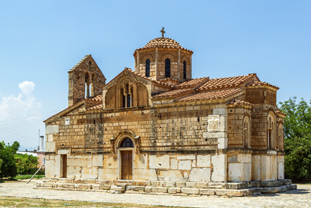 Church of The Koimesis is old Byzantine church near Nafplio city, Greeceの写真素材