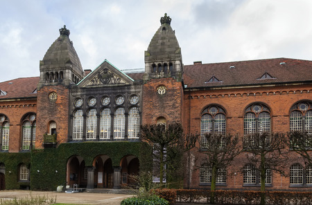 The building of the Royal Library in Copenhagen, Denmark, which dates to 1906のeditorial素材
