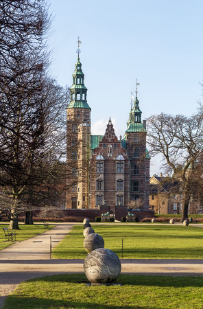 Rosenborg palace is a renaissance castle located in Copenhagen, Denmark. The castle was originally built as a country summerhouse in 1606のeditorial素材