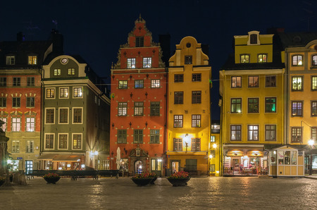 Stortorget is a small public square in Gamla Stan, the old town in central Stockholm, Sweden.の写真素材