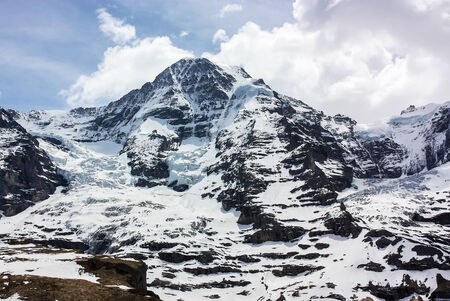 Alps in Switzerland near mountain Jungfrau 