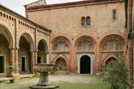 Pilate's courtyard in Basilica di Santo Stefano, Bologna, Italyのeditorial素材