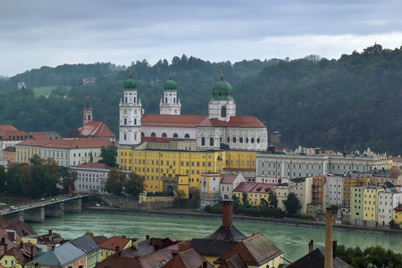 view of Passau with St. Stephen's Cathedral, Passau