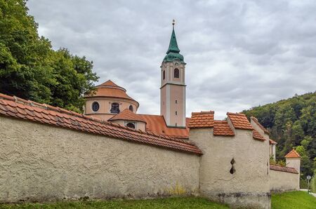 Weltenburg Abbey is a Benedictine monastery in Weltenburg near Kelheim on the Danube,  Germanyの写真素材