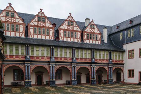 Weilburg Castle is one of the most important baroque palaces in Hesse, Germanyのeditorial素材
