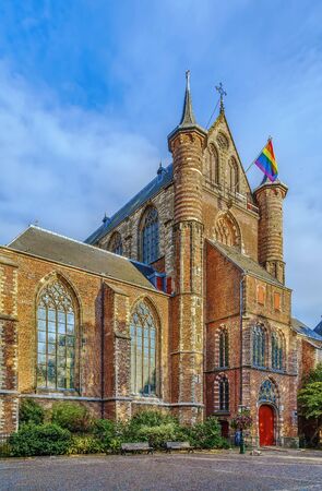 The Pieterskerk is a late-Gothic church in Leiden dedicated to Saint Peter, Netherlandsの写真素材