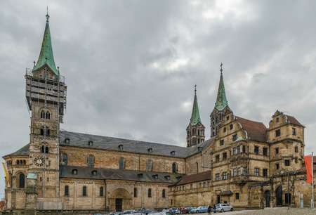 The Bamberg Cathedral (German: Bamberger Dom) is a church in Bamberg, Germany, completed in the 13th centuryのeditorial素材