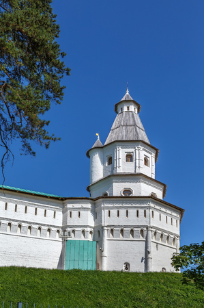 Wall and Tower in New Jerusalem Monastery, Russiaのeditorial素材