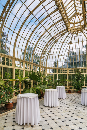Farmleigh house is the former one of the Dublin residences of the Guinness family. Winter Gardenのeditorial素材