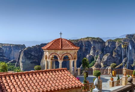 Belfry in Monastery of Varlaam in Meteora, Greece