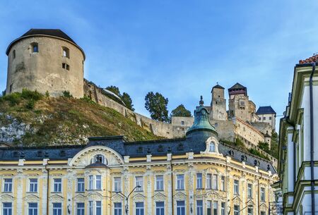 Trencin Castle is a castle above the town of Trencin in western Slovakia.のeditorial素材