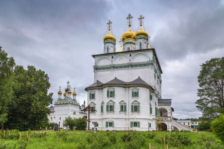Assumption Cathedral in Joseph-Volokolamsk Monastery, Russiaの写真素材