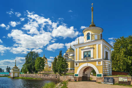 Svetlitskaya tower in Nilov Monastery, Russia