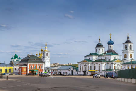 Cathedral Square in Arzamas city center, Russiaのeditorial素材