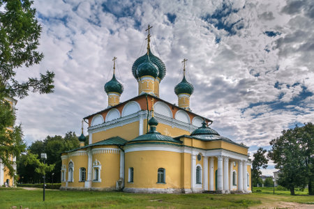 Transfiguration Cathedral in Uglich Kremlin, Russiaの写真素材