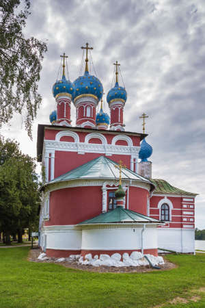 Church of Demetrius on the Blood on the banks of the Volga River, Uglich, Russiaの写真素材
