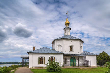 Church of Elijah the Prophet on the banks of the Volga, Russiaの写真素材