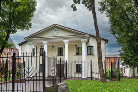 Building of Synagogue in Smolensk, Russiaの写真素材