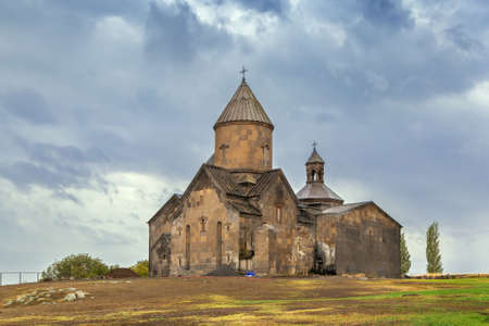 Saghmosavank is a 13th-century Armenian monastic complex located in the village of Saghmosavan in Armeniaの写真素材