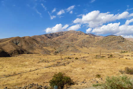 Landscape with mountains in the Vayots Dzor Province of Armeniaの写真素材