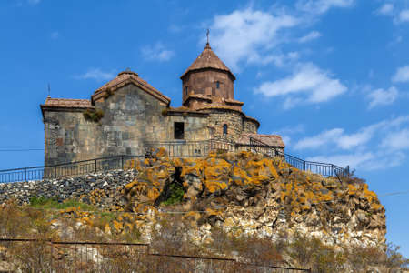Hayravank is a 9th to 12th century Armenian monastery located along the southwest shores of Lake Sevan, Armeniaの写真素材