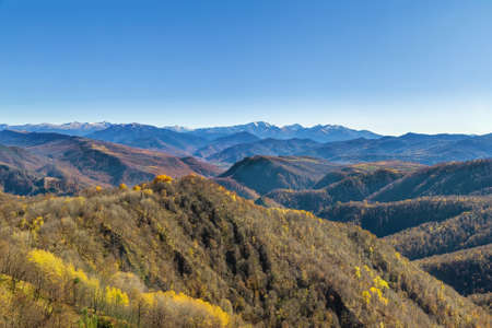 Mountain landscape in Adygea region, Russiaの写真素材