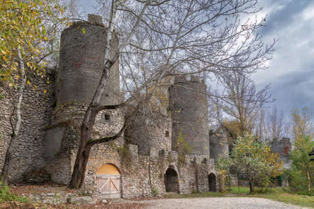 Old quarry kilns in Kamennomostsky in Adygea, Russiaの写真素材