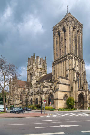 St John's Church (Eglise Saint-Jean) in Caen, Normandy, Franceの写真素材