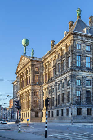 Royal Palace of Amsterdam from the back, Netherlandsのeditorial素材